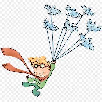 The Little Prince Post-it Note Sticker Adhesive Wall decal - little prince rose 