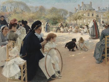 The luxembourg gardens, paris, 1887, | Free Photo - rawpixel