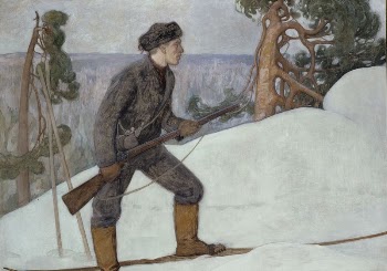The lynx hunter, 1900, by Pekka | Free Photo - rawpixel