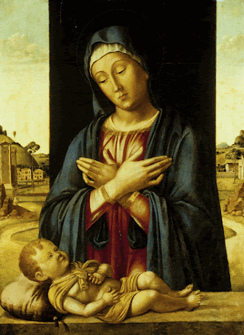 The Madonna Adoring the Christ | Free Photo - rawpixel
