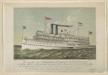 The magnificent new steamer Puritan, | Free Photo - rawpixel