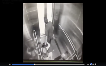 The man who allegedly beat up a woman in a lift is 'a hardened ...
