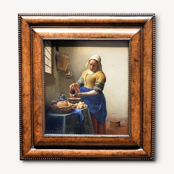 The Milkmaid by Vermeer isolated | Free Photo - rawpixel