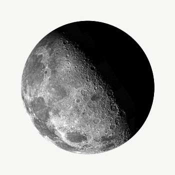 The moon galaxy collage element | Free PSD - rawpixel