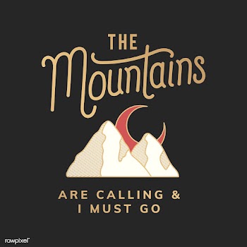 The mountains are calling illustration | Free stock vector - 557942