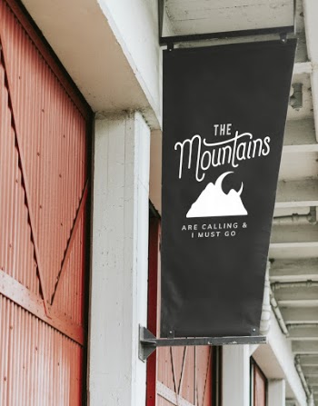 The Mountains Signage
