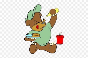 The Mustard Seed Called 'you'and How It Flavours Your - Bear Eating Food Cartoon