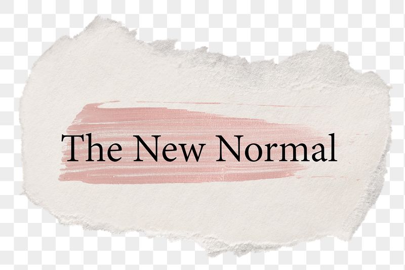 The new normal png word | Free PNG - rawpixel