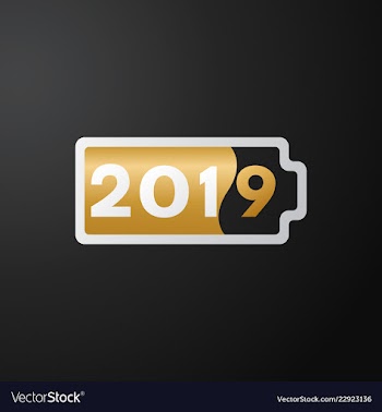 The new year black background vector image