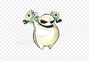 The Nightmare Before Christmas: Oogies Revenge Oogie Boogie Jack Skellington Boogeyman Drawing - White monster 