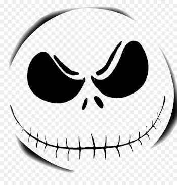 The Nightmare Before Christmas: The Pumpkin King Jack Skellington Jack-o'-lantern Stencil - scary 