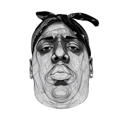 The Notorious B.I.G. Portrait - Hip-Hop Icon