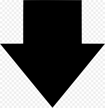 The Noun Project Visual language Angle Point Arrow - black down arrow 