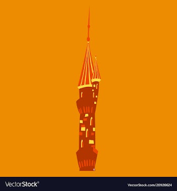 The of cartoon princess magic castle vector image