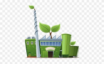 The Other Way We Consider Going “green” Is By Reducing - Green Manufacturing Cartoon