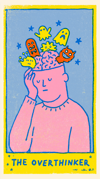 The Overthinker Tarot Card