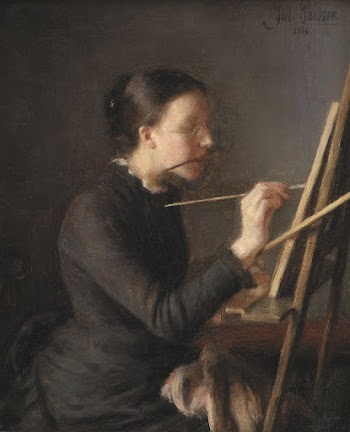 The Painter Agnes Paulsen, the Artist's | Free Photo - rawpixel