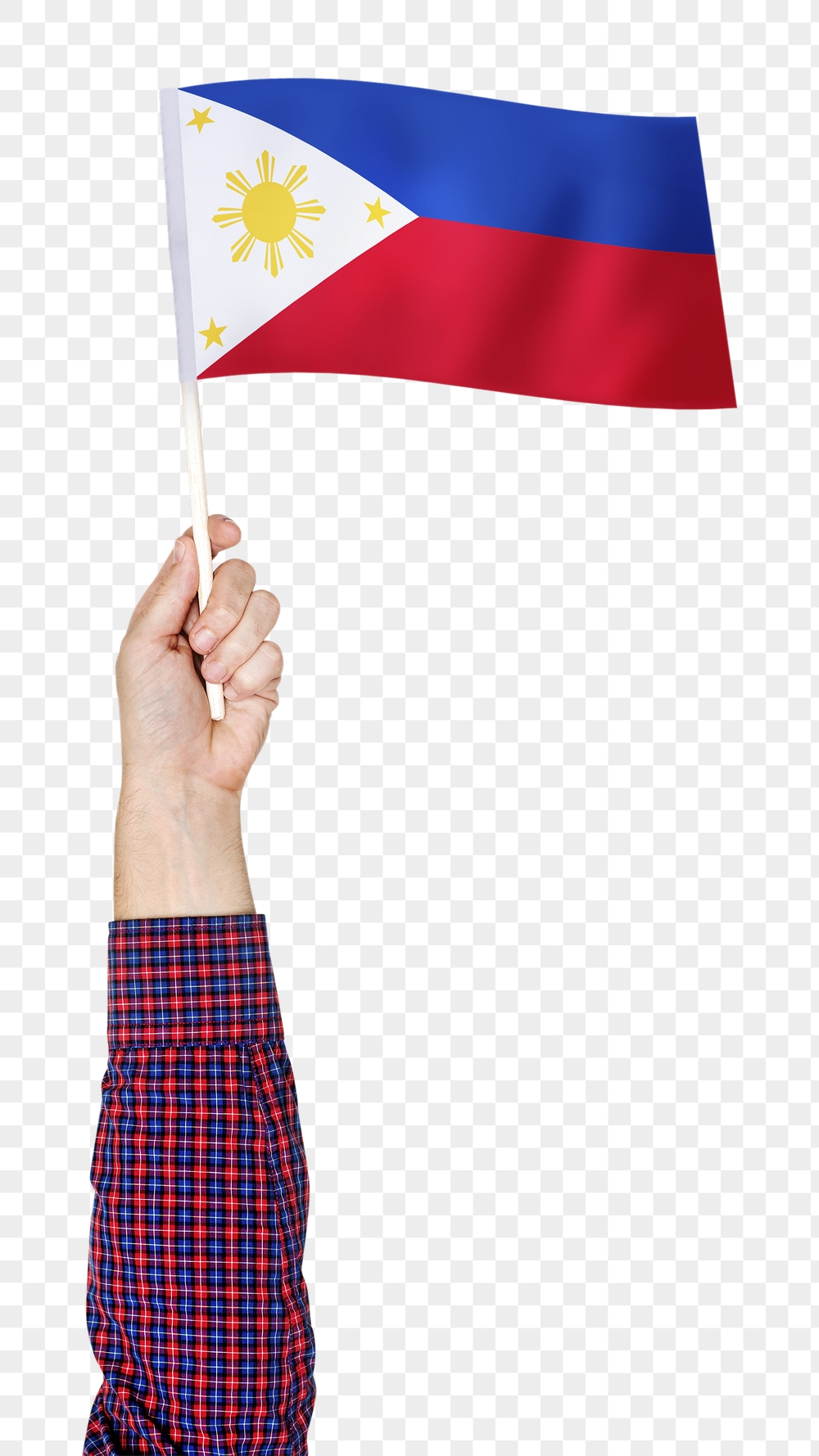 The Philippines' flag png in hand | Free PNG - rawpixel