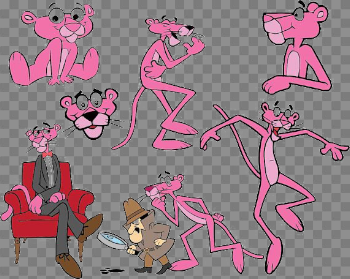The Pink Panther Transparent Background PNG
