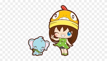 The Poke Fan And Baby Elephant By Mai2x Chan - Baby Elephant Chibi