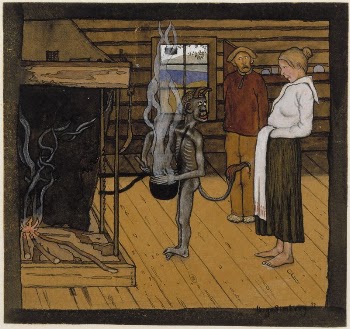 The poor devil by the fire | Free Photo - rawpixel