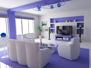 the project of room is done in soft flowers