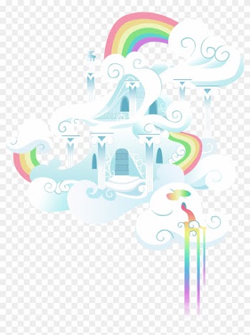 The Rainbow Cloud Mansion By Sierraex The Rainbow Cloud - Mansion On A Cloud