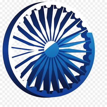 The Red Fort Wheel Flag of India Ashoka Chakra - Vector Art Car Wheel 