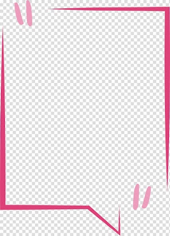 The red line header box, pink message board illustration transparent background PNG clipart