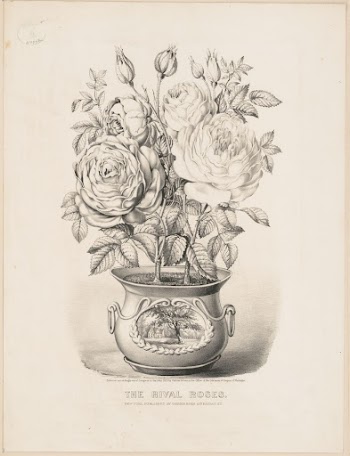 The rival roses (1873) by Currier | Free Photo - rawpixel
