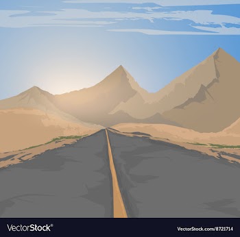 The road vector image