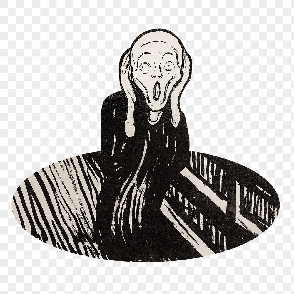 The Scream png oval  | Free PNG - rawpixel