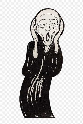 The Scream png sticker, Edvard | Free PNG - rawpixel