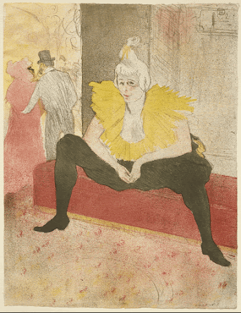 The Seated Clowness (Miss Cha-U-Kao) | Free Photo - rawpixel