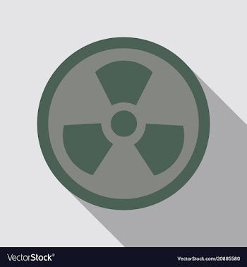 The sign of nuclear danger vector image