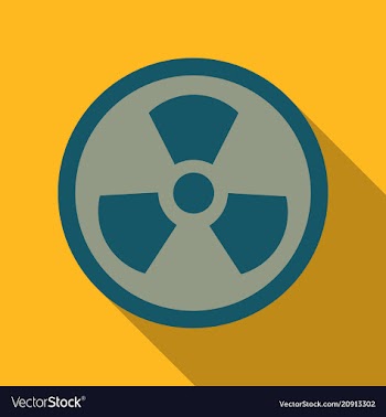 The sign of nuclear danger vector image