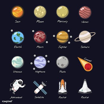 The solar system vector | Free stock vector - 250118