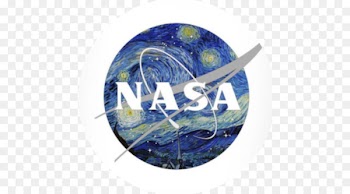 The Starry Night Painting NASA insignia Artist - painting 