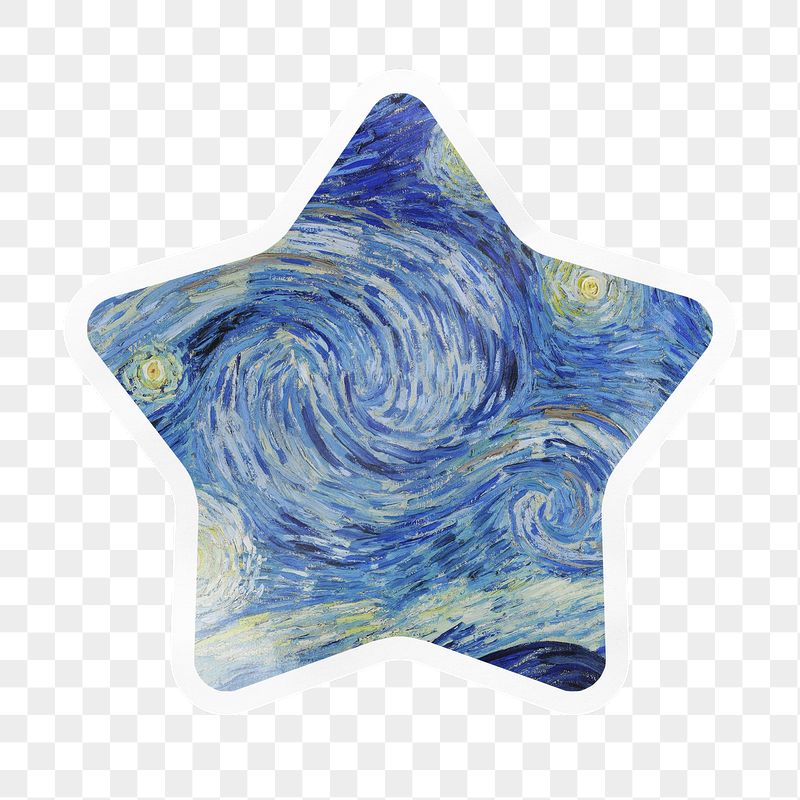 The Starry Night png star | Free PNG - rawpixel