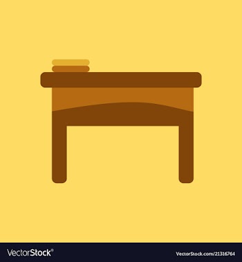 The table icon workplace and job office working vector image