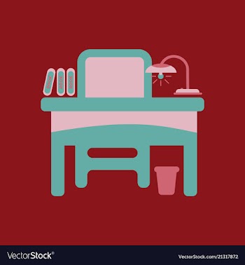 The table icon workplace and job office working vector image