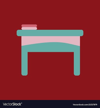 The table icon workplace and job office working vector image