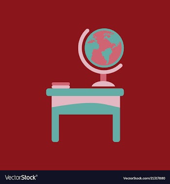 The table icon workplace and job office working vector image
