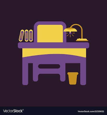 The table icon workplace and job office working vector image