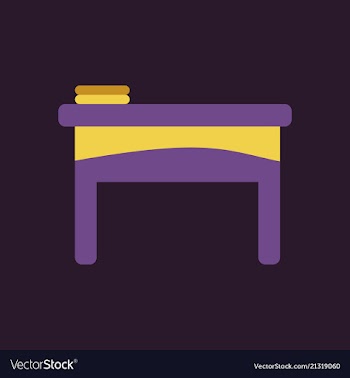 The table icon workplace and job office working vector image