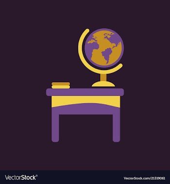The table icon workplace and job office working vector image