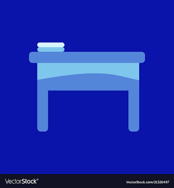 The table icon workplace and job office working vector image