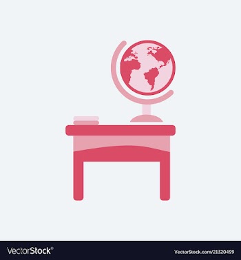 The table icon workplace and job office working vector image