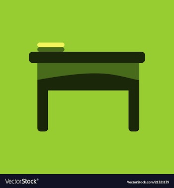 The table icon workplace and job office working vector image