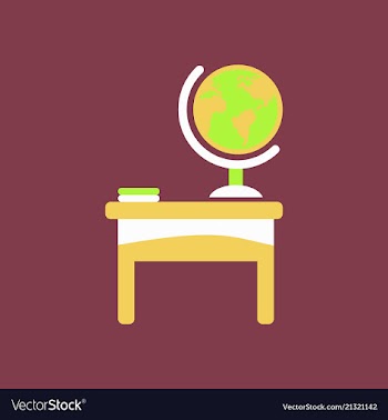 The table icon workplace and job office working vector image